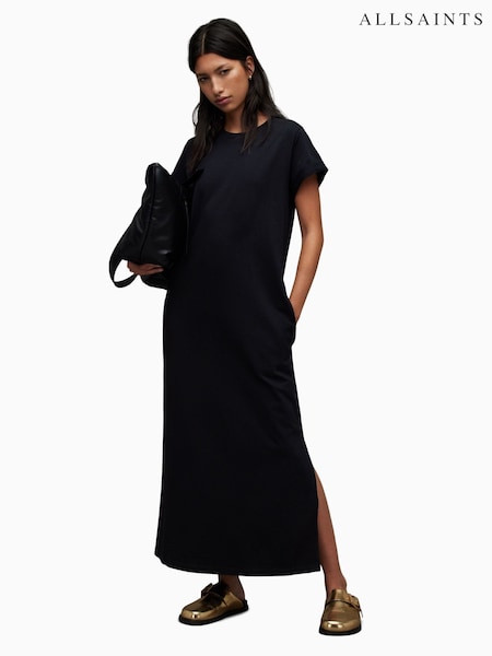 AllSaints 100% Cotton Anna Midi Dress (T70434) | 515 LEI