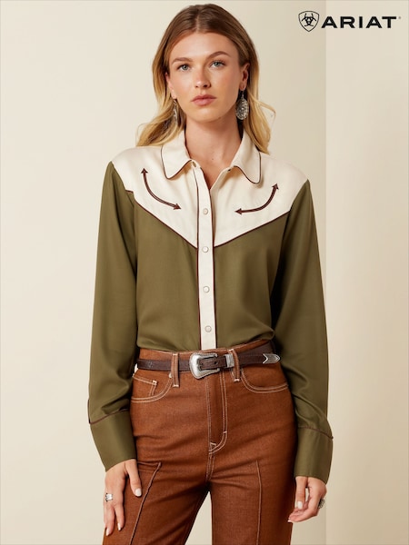 Green - Ariat Bellamy Long Sleeve Shirt