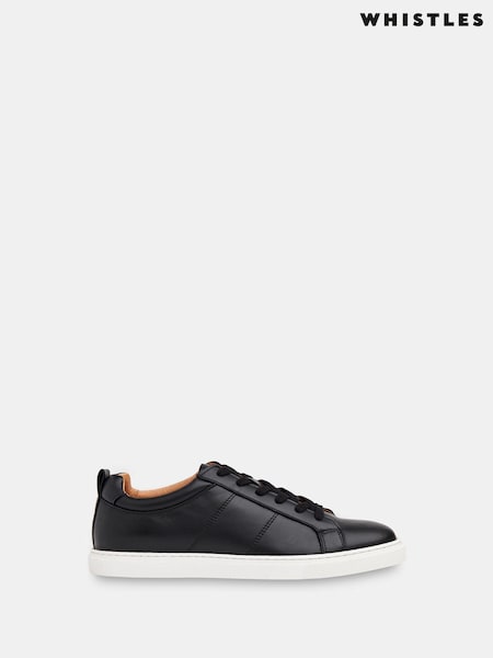 Whistles Black Koki Lace-Up Trainers (T72986) | €156