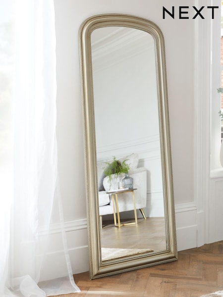 Champagne Gold Beaded Arch Full Length Mirror (T73138) | €159