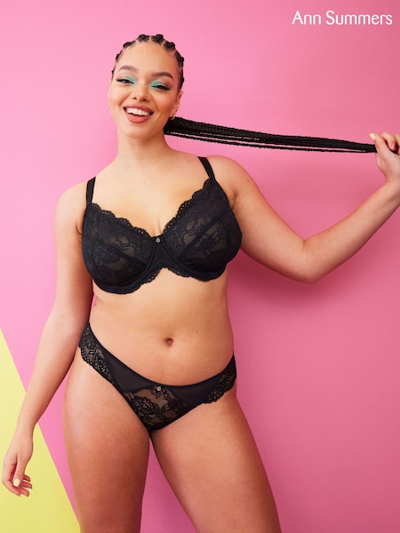 Ann Summers Black Sexy Lace DD+ Bra (T73208) | €12