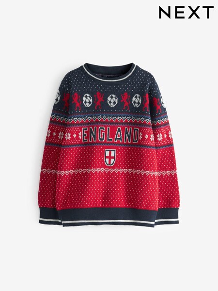 Navy England Football Christmas Jumper (3-16yrs) (T75298) | €10 - €12.50