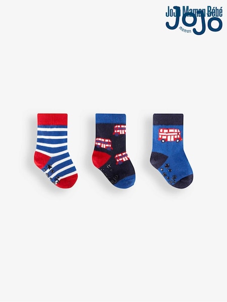 Jojo Maman Bébé 3-Pack London Bus Socks (T75683) | 14 €