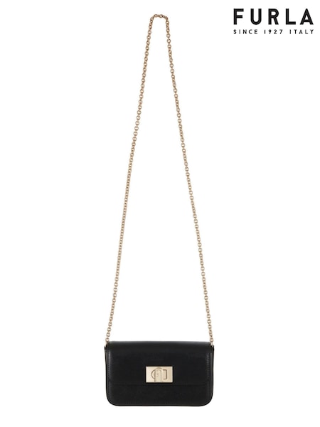 Furla Black 1927 Mini Crossbody Leather Bag (T76159) | €151