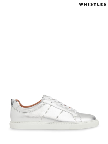Whistles Silver Koki Lace-Up Trainers (T76304) | R$ 1,075