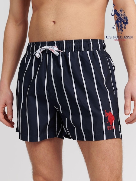 U.S. Polo Assn. Blue Stripe Player Swim Shorts (T77000) | €50