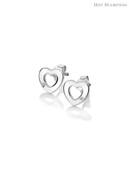 Hot Diamonds Silver Diamond Amulet Stud Earrings (T77635) | ₪151