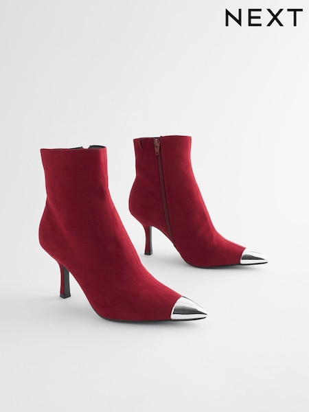 Red Forever Comfort® Toe Cap Point Ankle Boots (T77768) | € 16