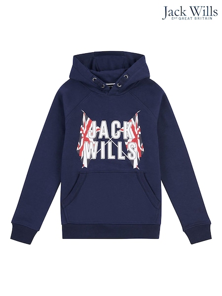 Jack Wills Blue GBR Raglan BB OTH Hoodie (T77829) | ‏25 د.إ.‏ - ‏ 33‏ د.إ.