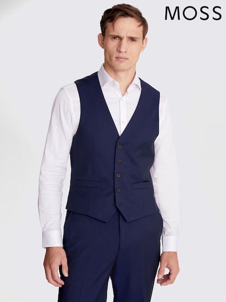 MOSS Ink Blue London Suit: Waistcoat (T78139) | €100
