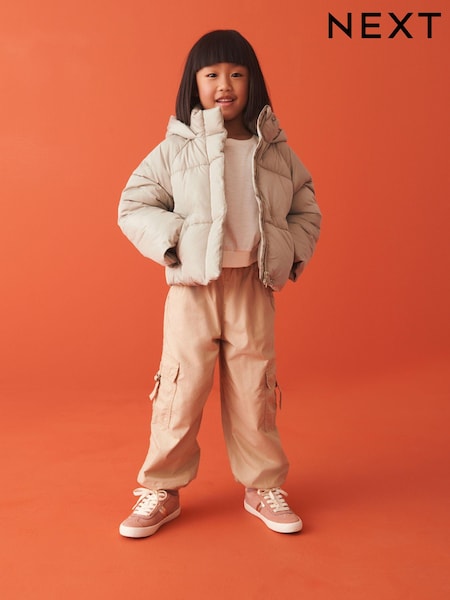 Green Shower Reistant Crop Padded Coat (5-14yrs) (T78672) | €15 - €18.50
