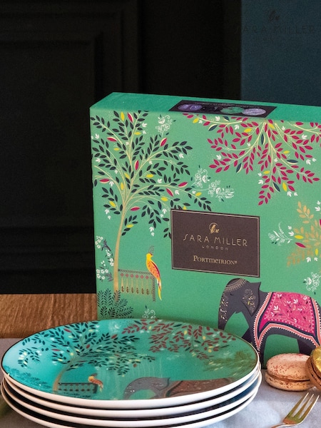 Sara Miller Set of 4 Blue Cake Plates (T79835) | €68