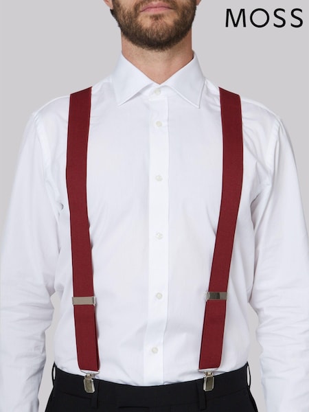 MOSS Red Clip-On Braces (T80395) | LEI 186
