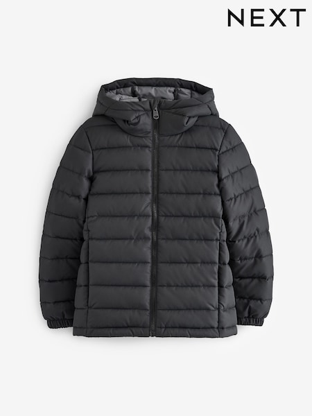 Μαύρο - Quilted Midweight Hooded Jacket (3-17yrs) (T80720) | € 36 - € 57