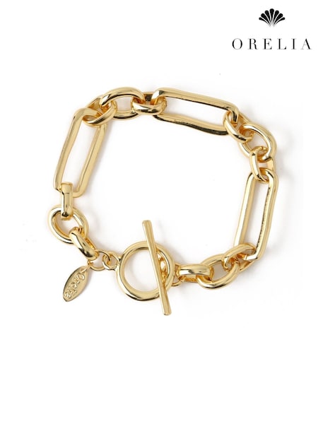 Orelia London Rectangular Link T-Bar Bracelet (T81053) | AED81
