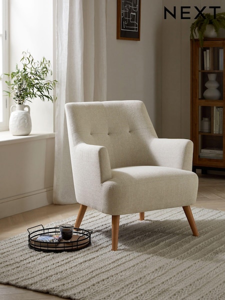 Tweedy Plain Light Natural Carter Armchair (T81769) | €305