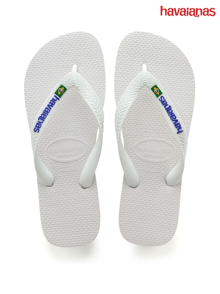 Vit - Havaianas Brasil Logo Flip Flop (T82157) | kr630