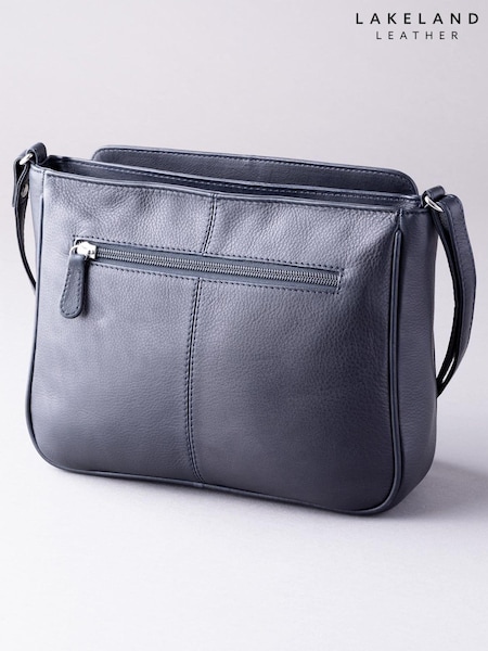 כחול כהה - Lakeland Leather Ambleside Leather Cross-body Bag (T82446) | ‏302‏₪