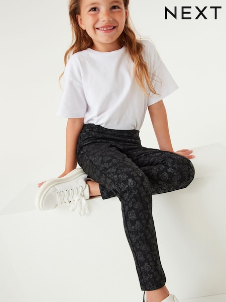 Floral Metallic Coated Jeggings (3-16yrs) (T84236) | € 9 - € 13