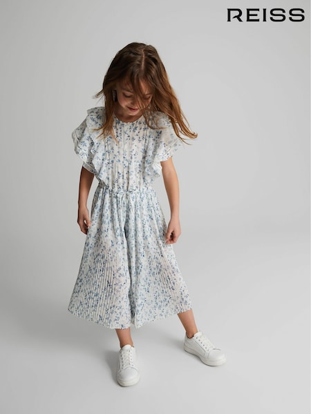 Reiss Sienna Junior Print Pleated Jumpsuit (T84676) | ‏634 د.إ.‏