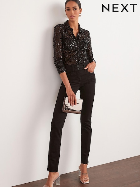 Schwarz - Lift, Slim And Shape Slim Jeans (T85081) | 14 €