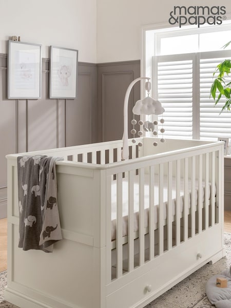 Mamas & Papas White Oxford Cot Bed (T85531) | €845