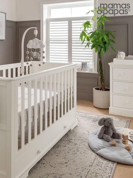 Mamas & Papas White Oxford 2 Piece Nursery Furniture Set (T85533) | €1,499.50