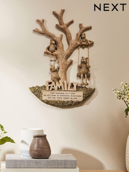 Natural Barnaby Bear Family Tree Wall Art (T85576) | €47