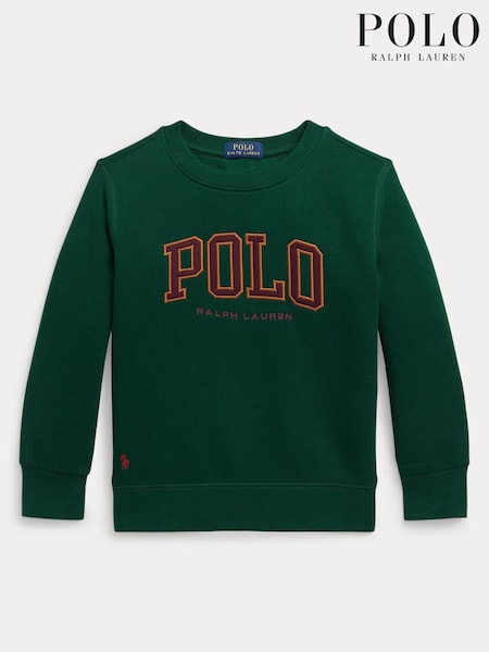 Polo Ralph Lauren Boys Green Polo Logo Sweatshirt (T86928) | €56 - €63