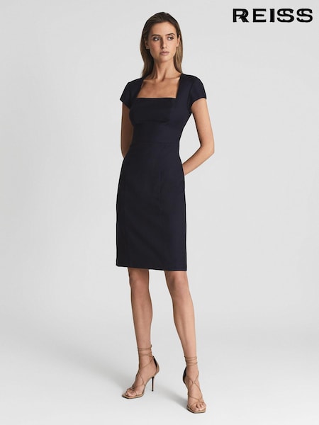 Reiss Navy Haisley Tailored Dress (T87927) | €72
