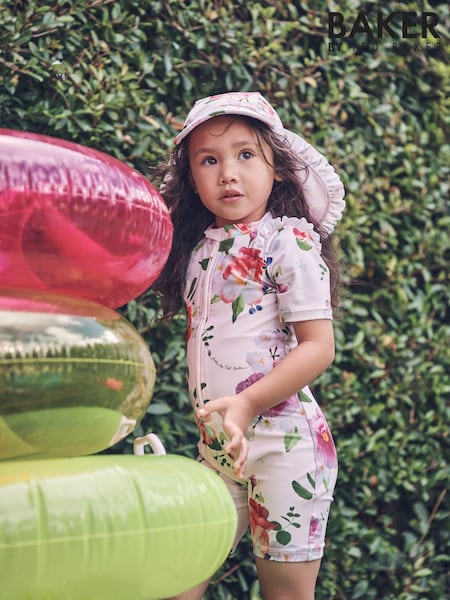 Baker by Ted Baker Sunsafe Swimsuit and Hat Set (T88924) | €20 - €24