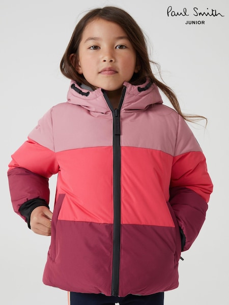 Paul Smith Junior Girls Reversible Reflective Colour Block Padded Coat (T89425) | €83