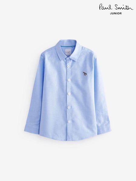 Albastru - Paul Smith Junior Băieți Oxford 100% Bumbac Cămăși (T89474) | 304 LEI