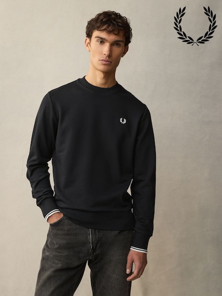 Fred Perry Crew Neck Sweatshirt (T89927) | $157