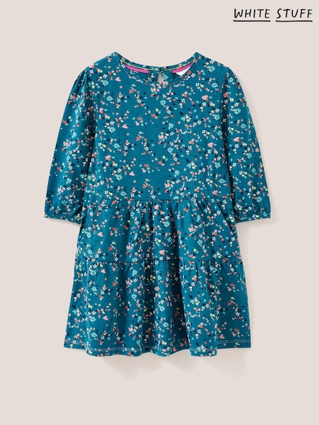 White Stuff Blue Dotty Printed Jersey Dress (T90614) | €12.50