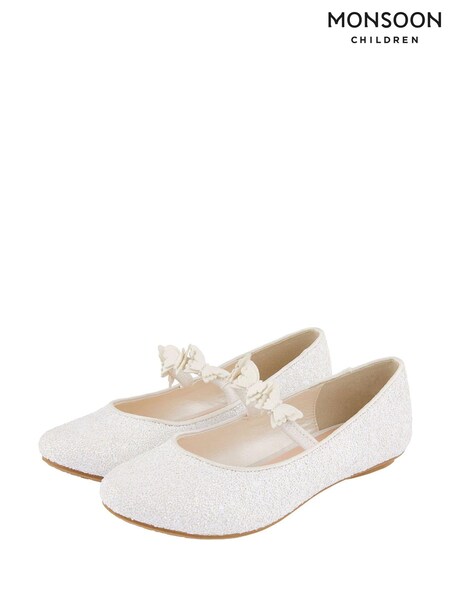 Monsoon Glittery Butterfly Ballerina Flats (T90795) | 8 € - 9 €
