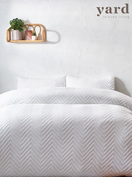 Yard Chevron Tuft 100% Cotton Duvet Cover Set (T91632) | €48 - €90