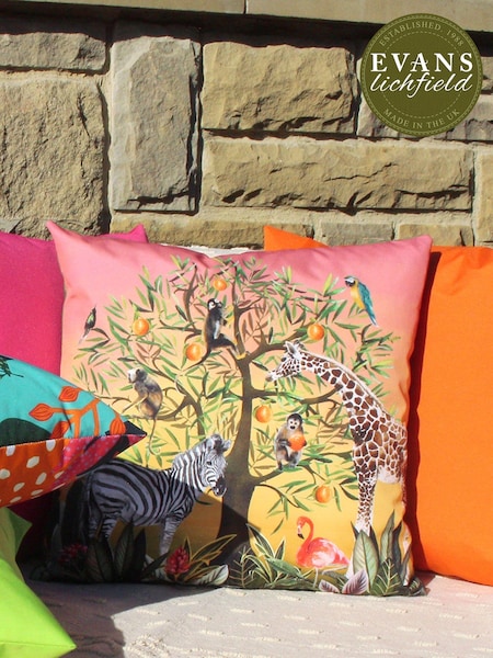 Evans Lichfield Multi Tree of Life Water Resistant Outdoor Cushion (T91702) | €22