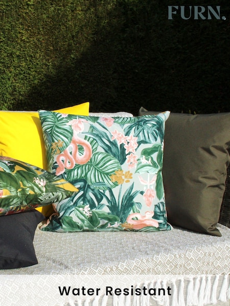 Furn Sage Green Medinilla Water Resistant Outdoor Cushion (T91719) | R$ 190