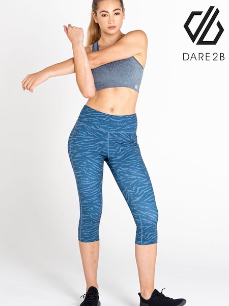 Dare 2b Grey Influential 3/4 Recycled Running Leggings (T91848) | €14.50