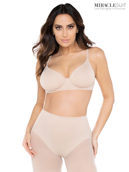 Mirclesuit Tummy Control Boy Warm Beige Waistline Sheer Rear Lifting Shorts (T91900) | $66