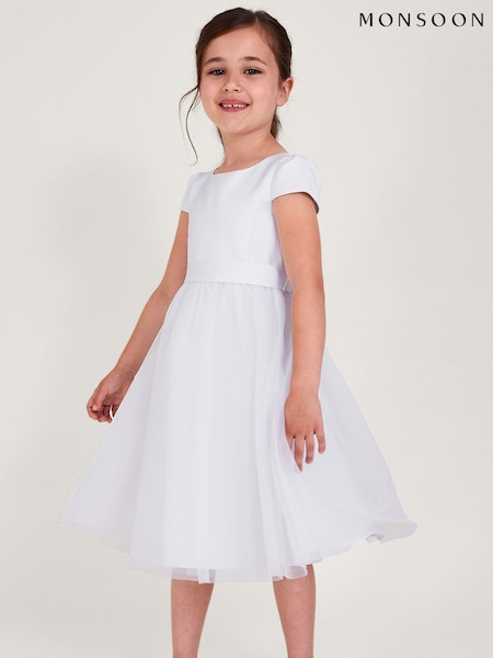 Monsoon White Tulle Bridesmaid Dress (T92004) | 198 QAR - 247 QAR