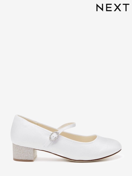 Bela satenasta - Heeled Bridesmaid Collection Occasion Shoes (T92052) | € 19 - € 25