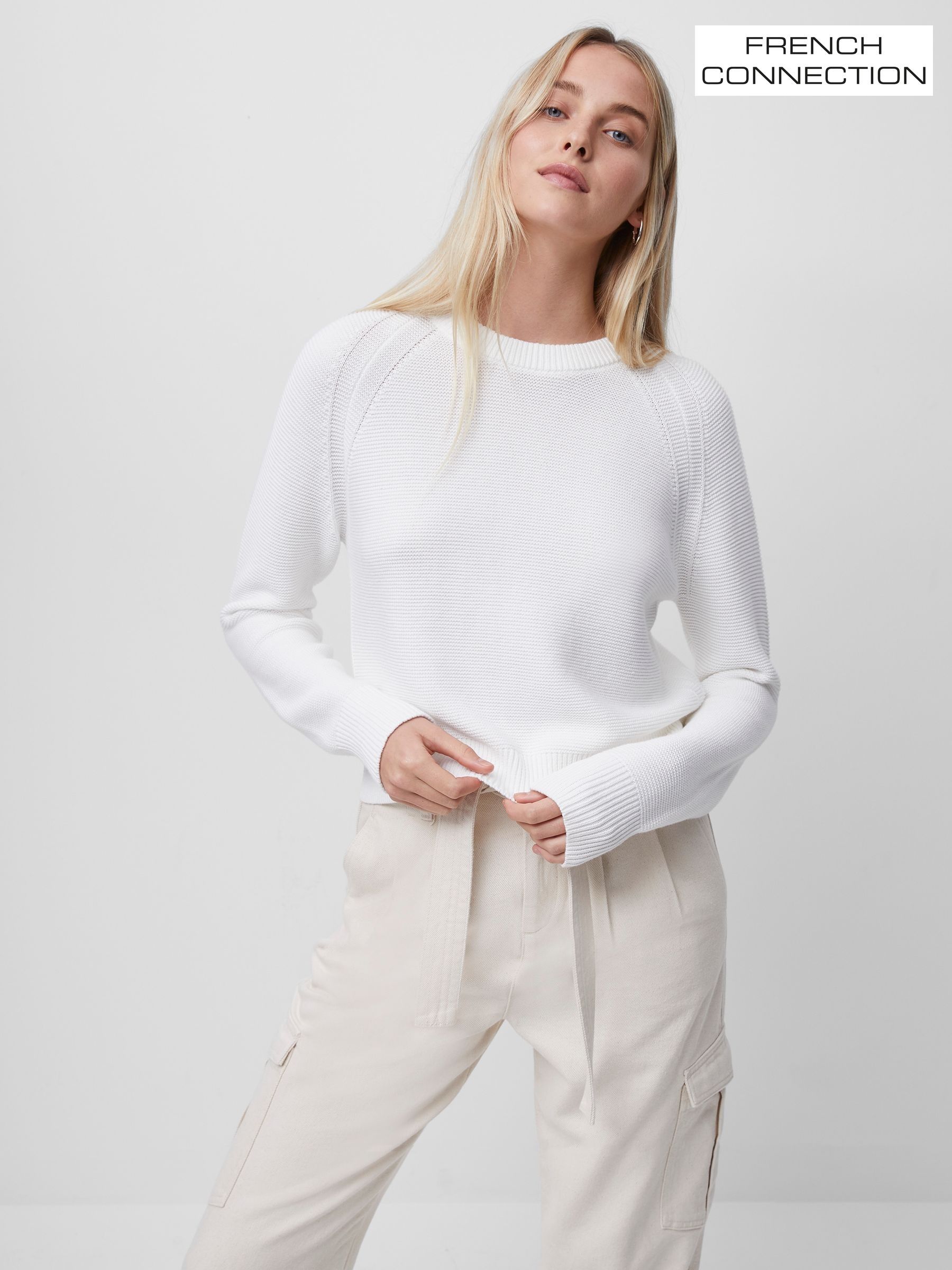 White pants jumper outlet