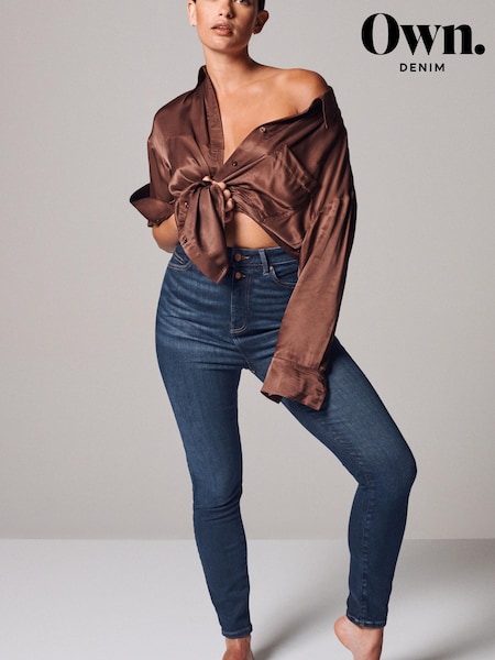 Own. Dark Blue Ultra High Rise Skinny Jeans (T93458) | €39