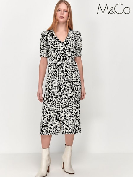 M&Co Blue Ditsy Floral Midi Dress (T93582) | €21