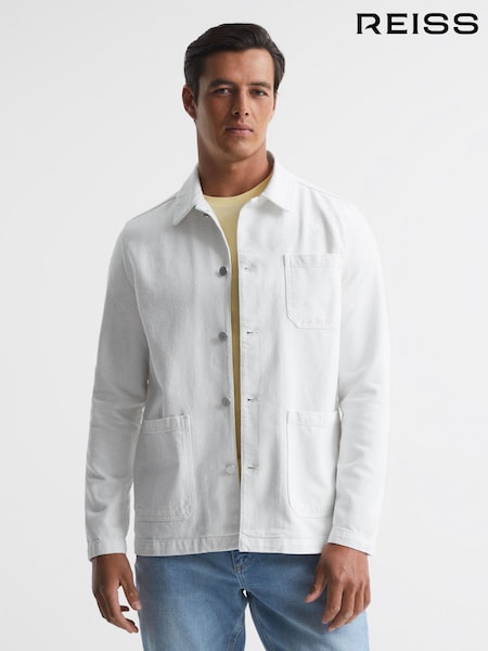 Reiss Distant Cotton Twill Worker Jacket (T94121) | R$ 1.660