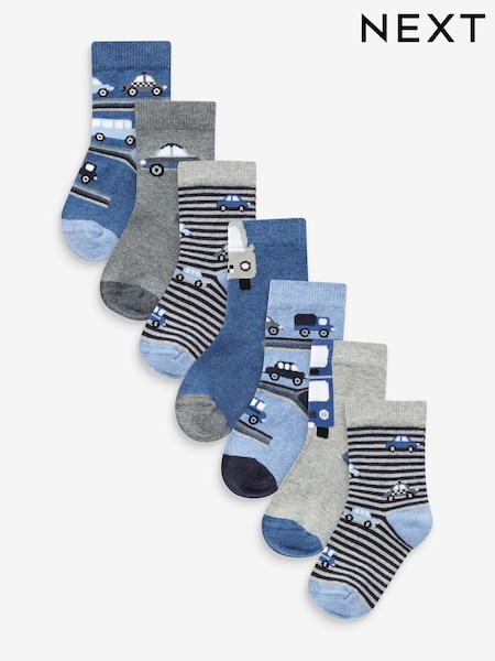 Blau gestreift/Transporter - Cotton Rich Socks 7 Pack (T94267) | 13 € - 16 €