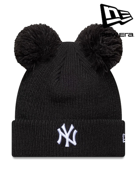 Černý - New Era Double Pom Knit Kulich