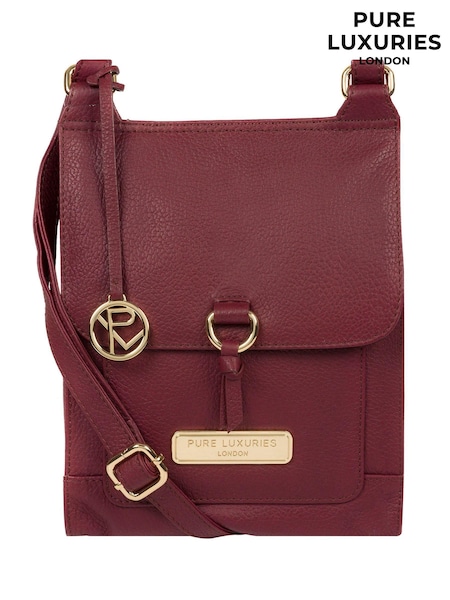 Pure Luxuries London Naomi Leather Cross-Body 100% Cotton Bag (T95056) | AED113